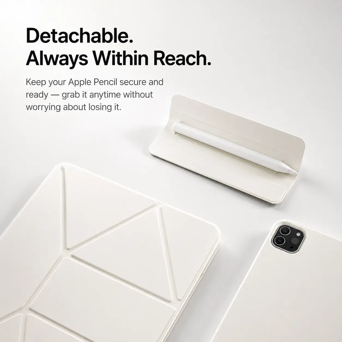 iPad case with magnetic stand and 20+ viewing angles