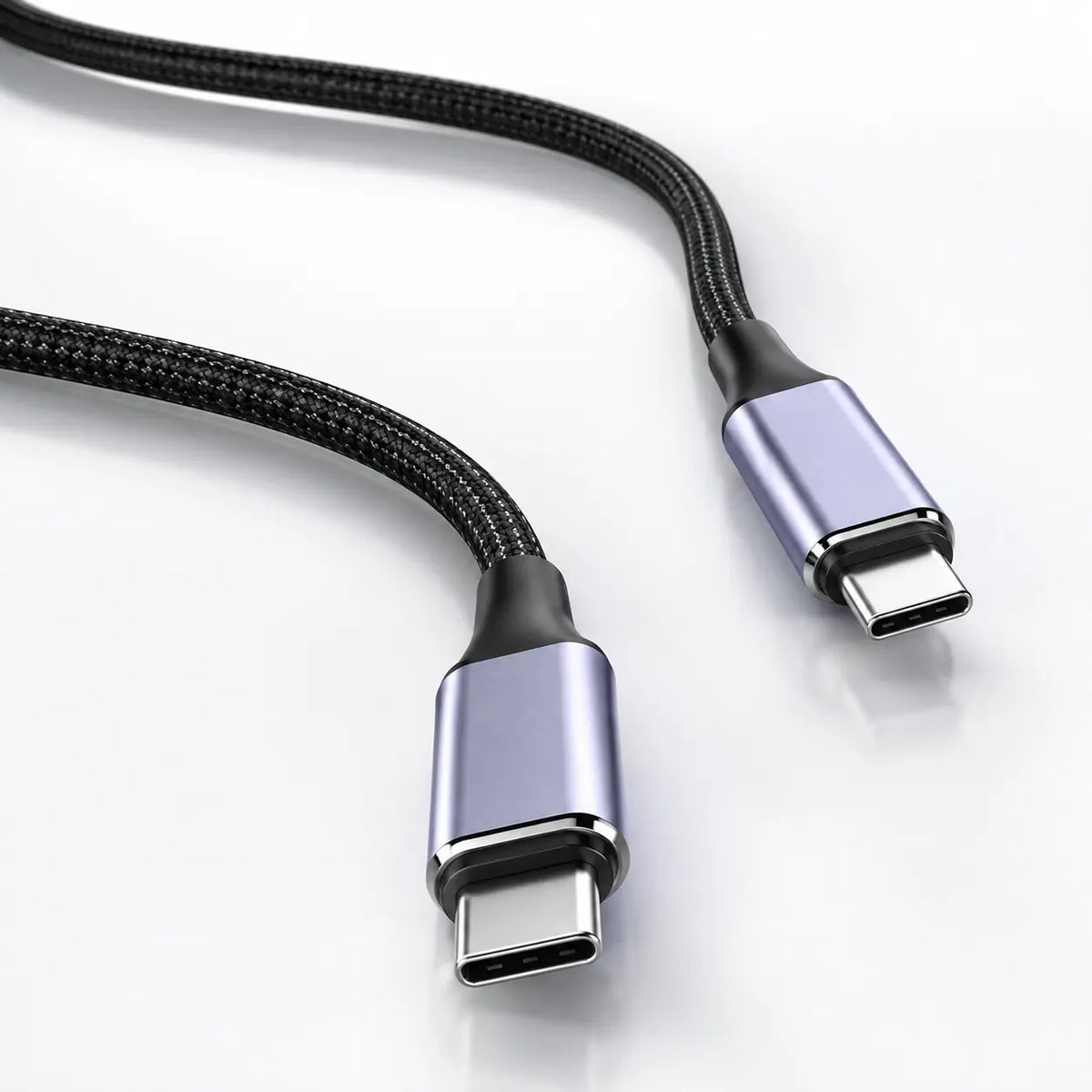 charge faster with 100w braided cable usb-c