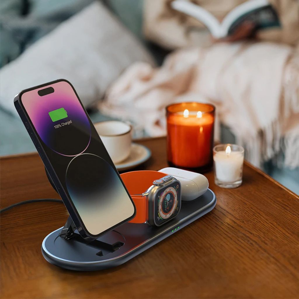 3 in 1 Wireless Charger for Apple iPhone, AirPods, & Apple Watch