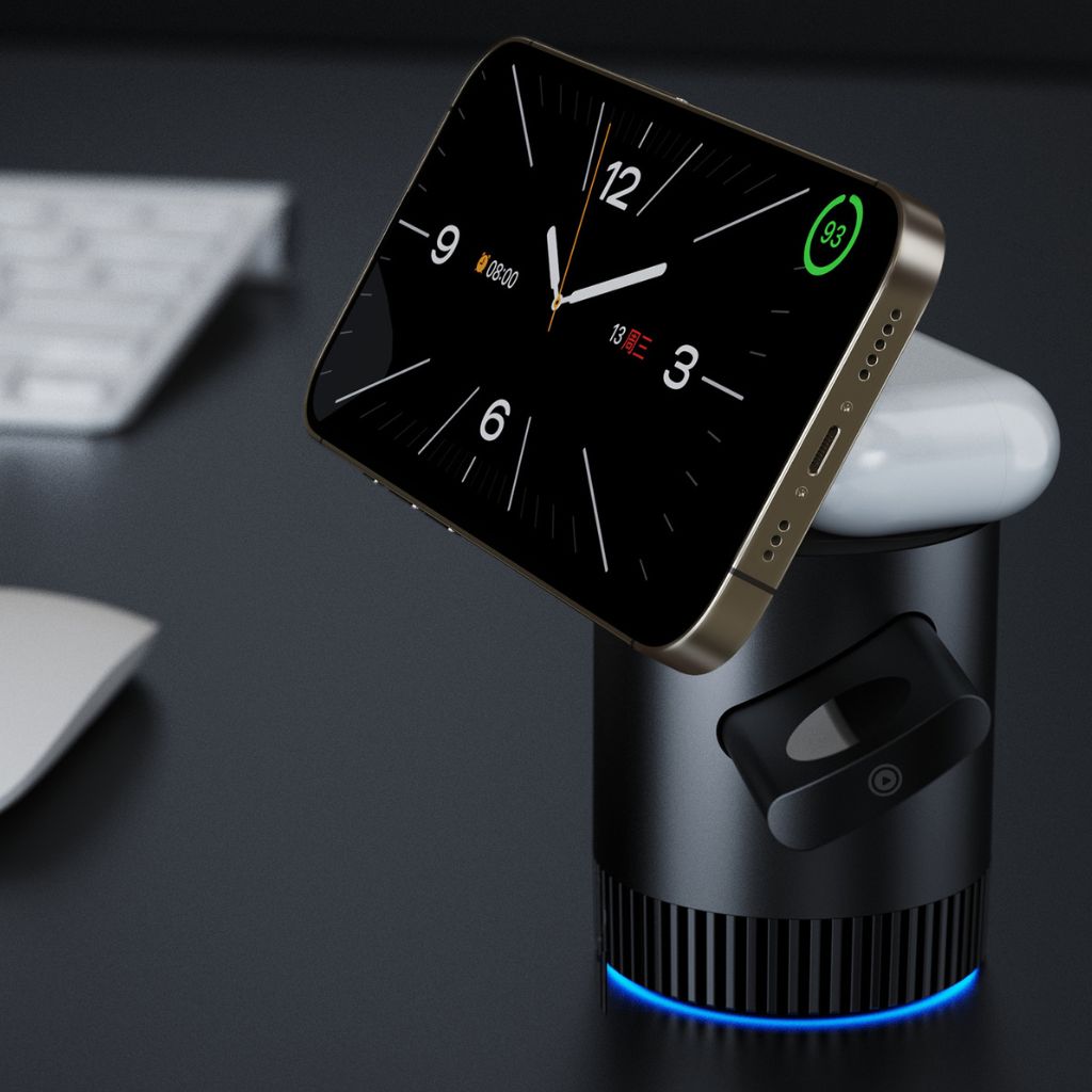 Wireless Magnetic Charging Hub for iPhone Watch AirPods