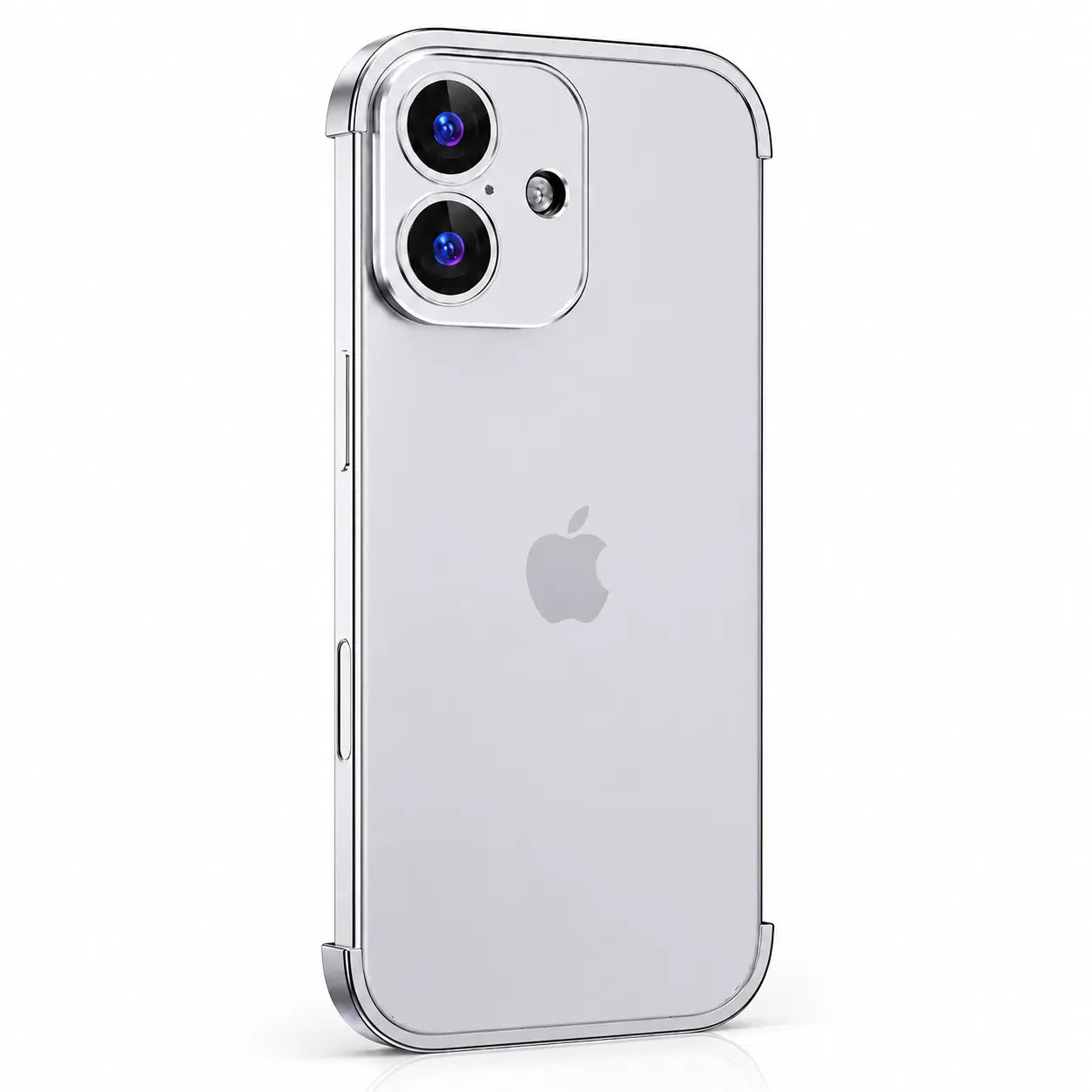 Minimal open-back metal phone bumper #color_Titanium Gray