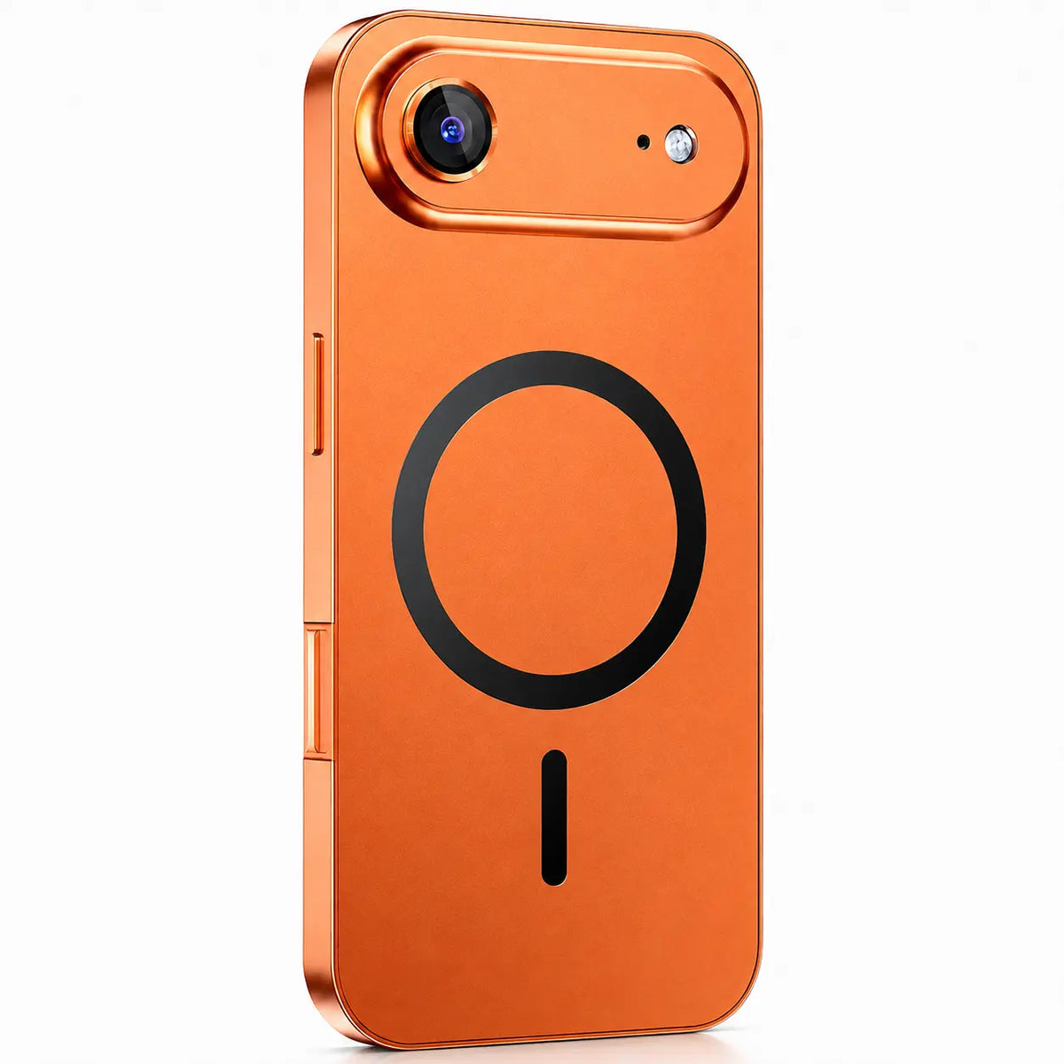 iPhone 18 Pro Max aluminum case with strong MagSafe alignment #color_Cosmic Orange
