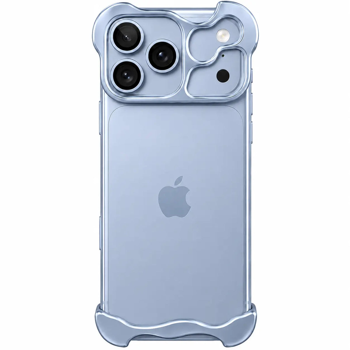 Glacier phone bumper case, rear view #color_Glacier