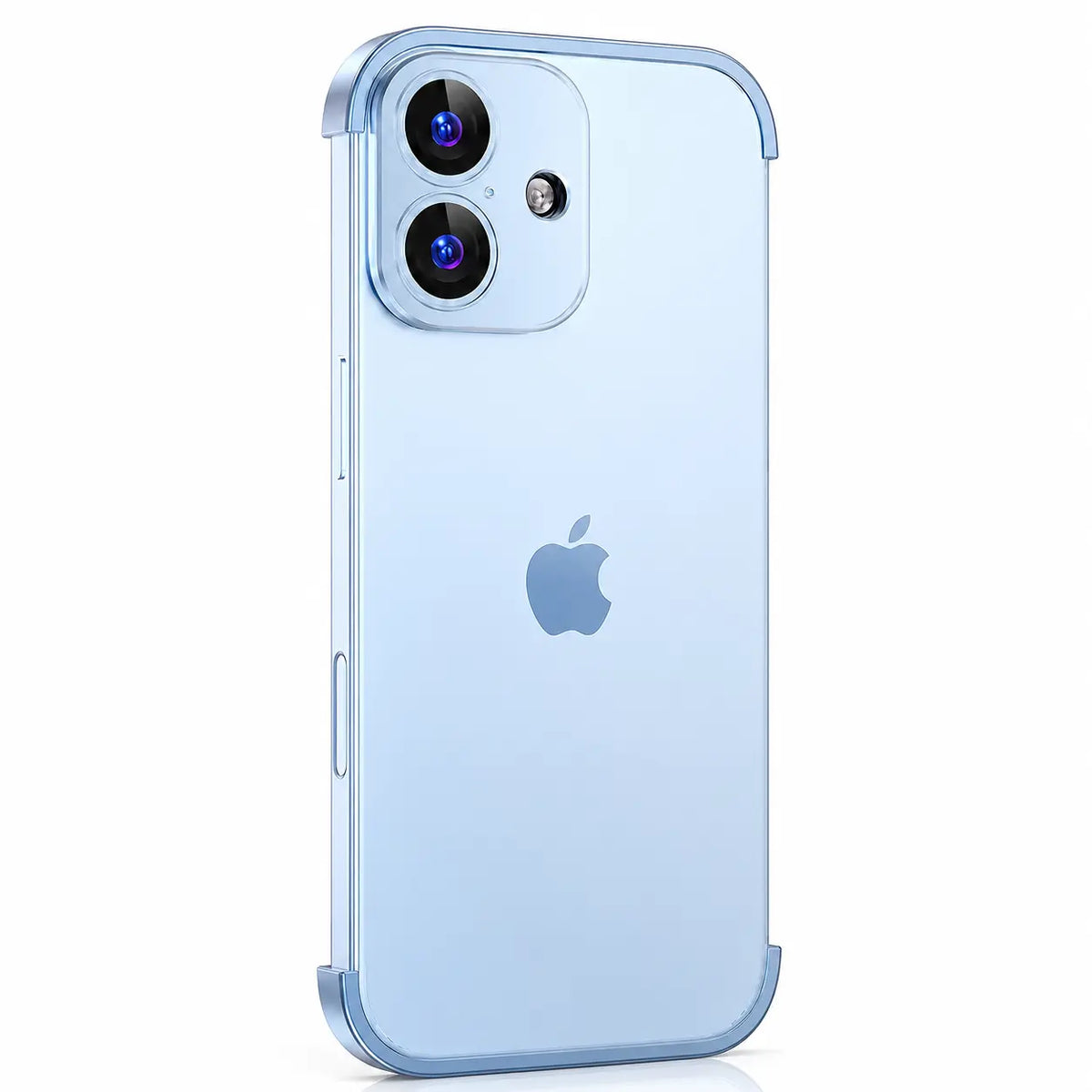 Minimal open-back metal phone bumper #color_Light Blue