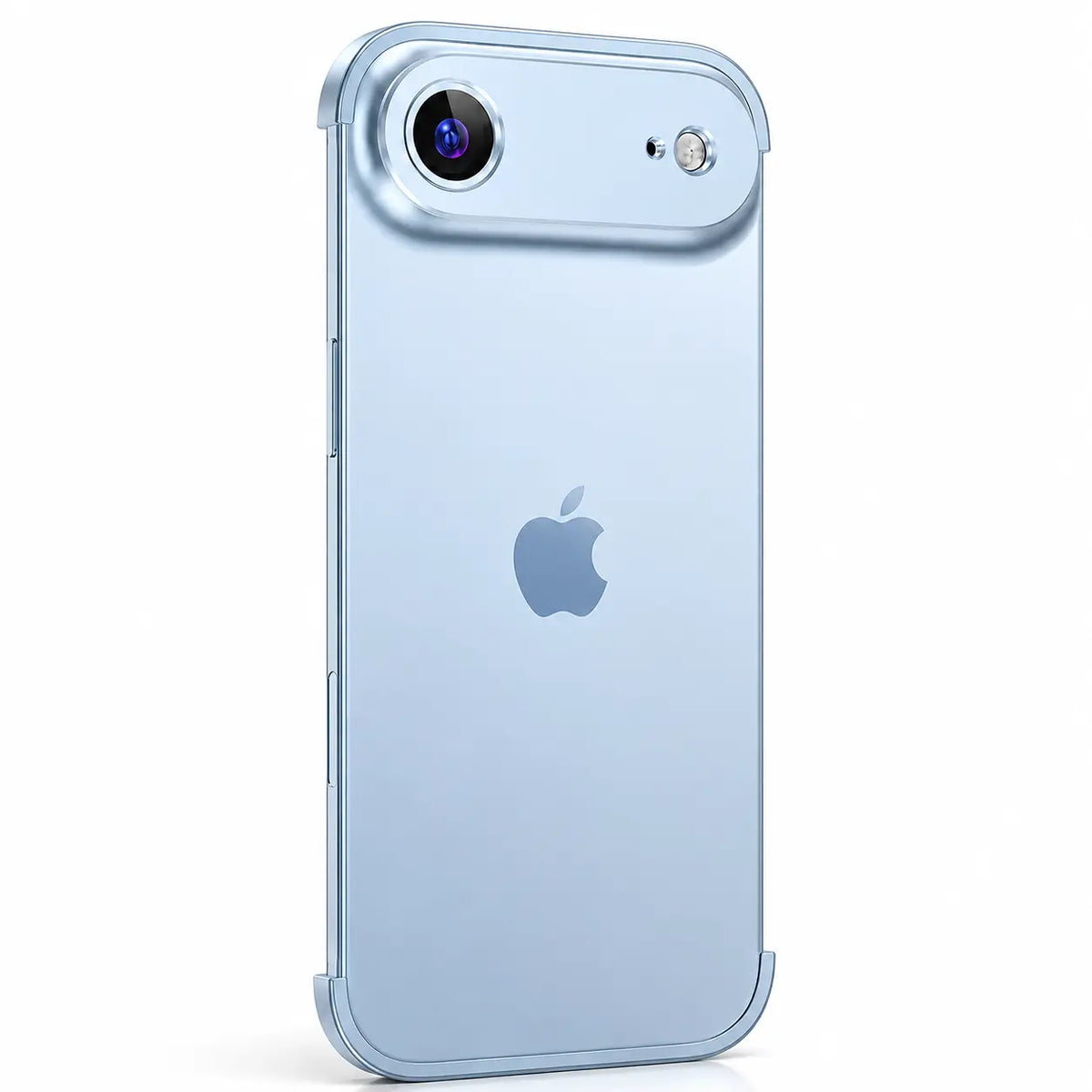 Minimal open-back metal phone bumper #color_Light Blue