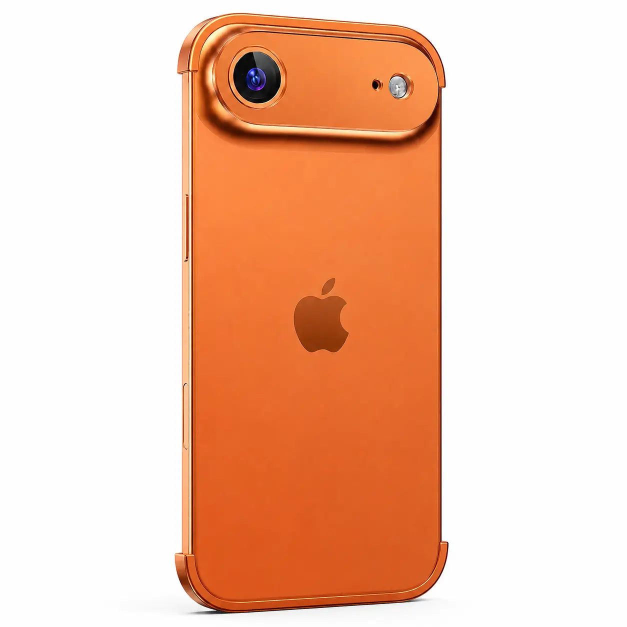 Minimal open-back metal phone bumper #color_Cosmic Orange