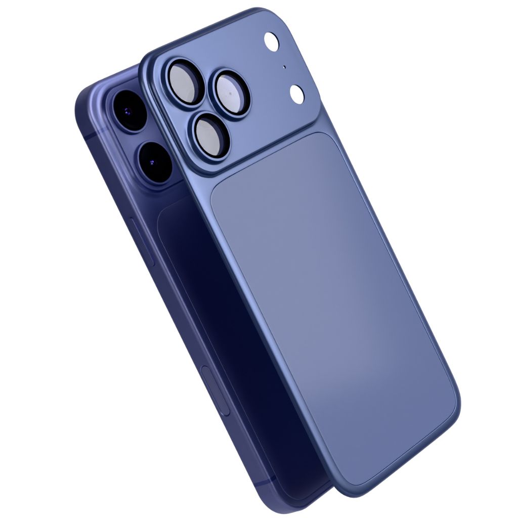 Blue MagBack ultra-thin magnetic back cover with matte finish