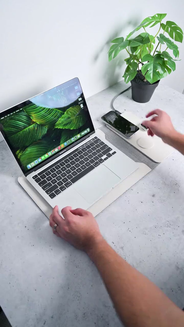 MagDesk Sleeve 5-in-1 charging laptop sleeve — built for life on the go