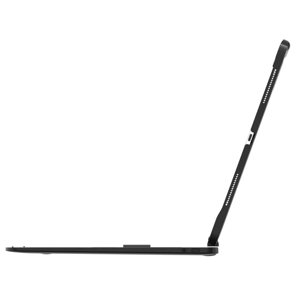 Midnight Black rotating tablet keyboard case shown from a product angle #color_Midnight Black