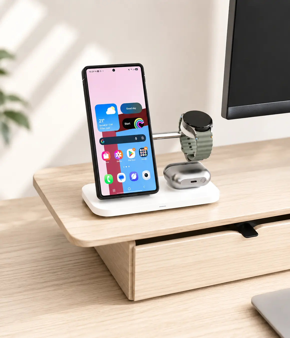 Multi-device wireless chargers for Samsung devices
