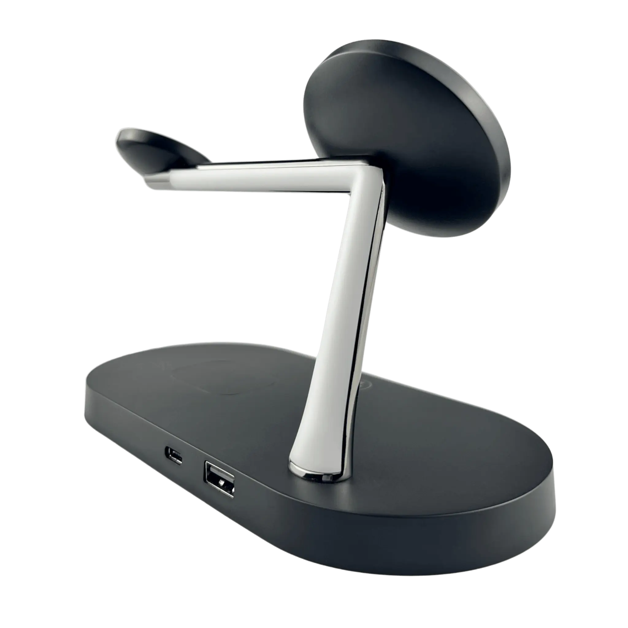 3 in 1 Wireless Charging Station with iPhone, Apple Watch, and AirPods Pro